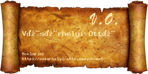 Vásárhelyi Ottó névjegykártya