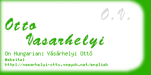 otto vasarhelyi business card